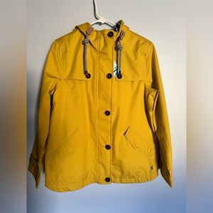 Women’s Joules Yellow Rain Coat Size 8